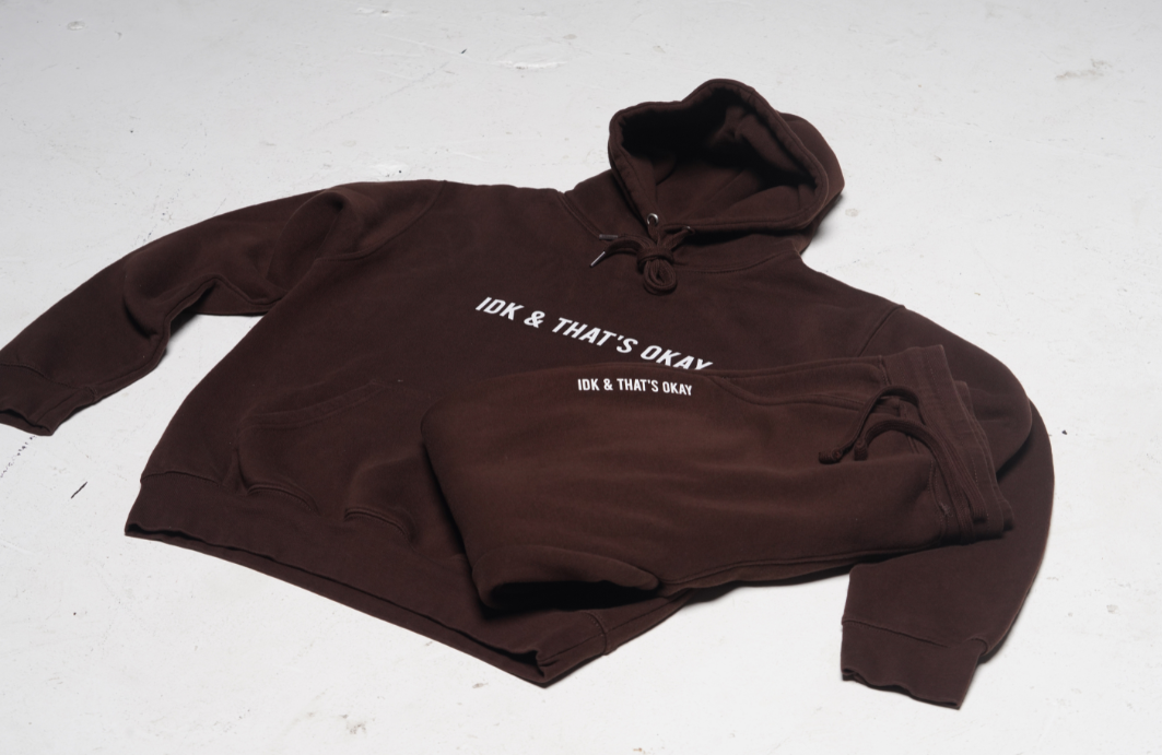 Chocolate Mocha IDK + THAT'S OKAY Jogger Set